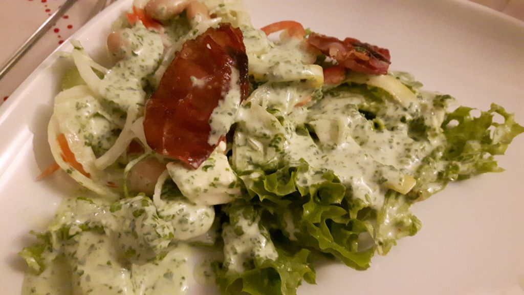 Gemischter Salat mit Rucoladressing von Angelika